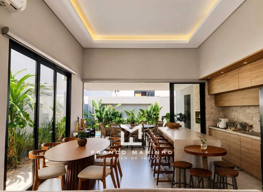Sala de jantar aberta para o gourmet