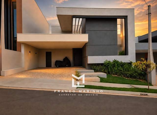Fachada da casa no Condomínio Maria Júlia