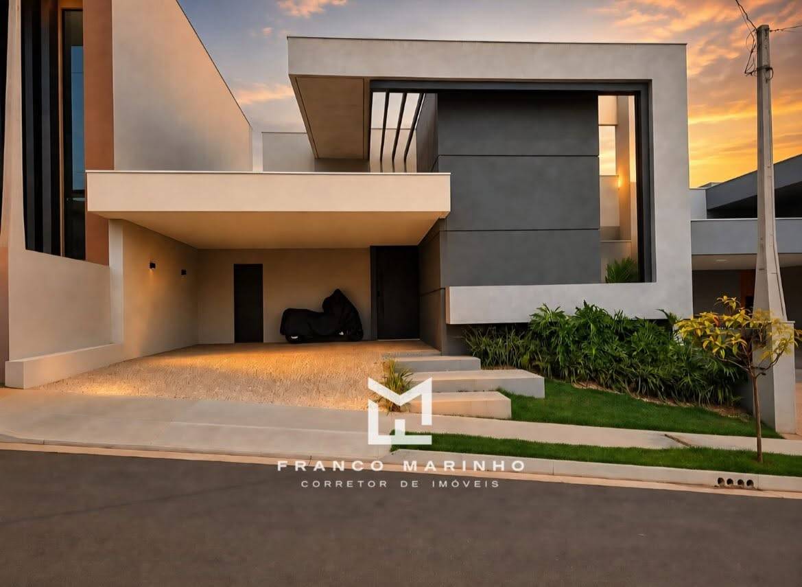 Fachada da casa no Condomínio Maria Júlia